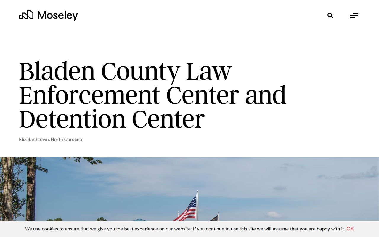 Bladen County Detention Center housing pod and jail design information